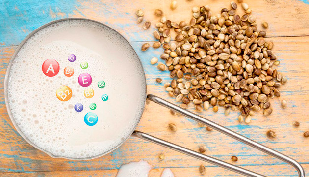 Витамины в молоке из семян конопли