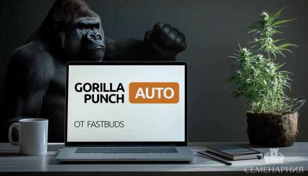Гроурепорт сорта конопли Gorilla Punch Auto от FastBuds Выращивание сорта марихуаны Gorilla Punch Auto от FastBuds