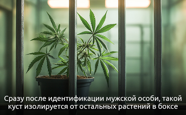 Как предотвратить опыление женских растений конопли Изоляция мужского куста от женских растений конопли